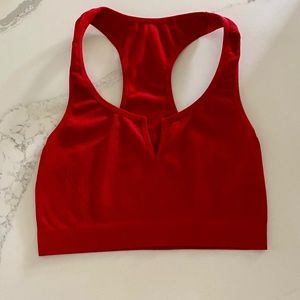 Zara Red Crop Top